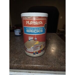 playskool plastic building bricks Vtg rare Milton Bradley Company  Antique 1970